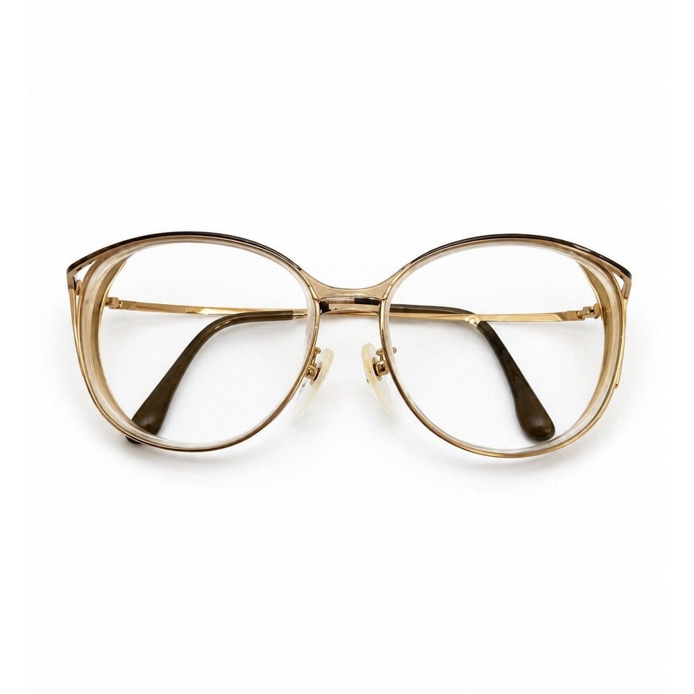 Vintage Paco Rabanne Paris 40-4607 Gold Eyeglass Frames 53-15 France RX